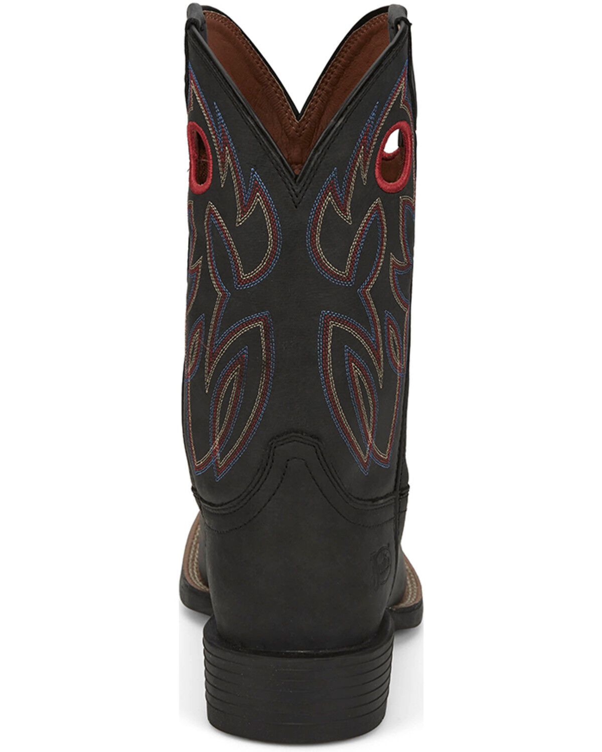 Image #5 - Justin Men's 11" Bowline Western Boots - Broad Square Toe, Black, hi-res