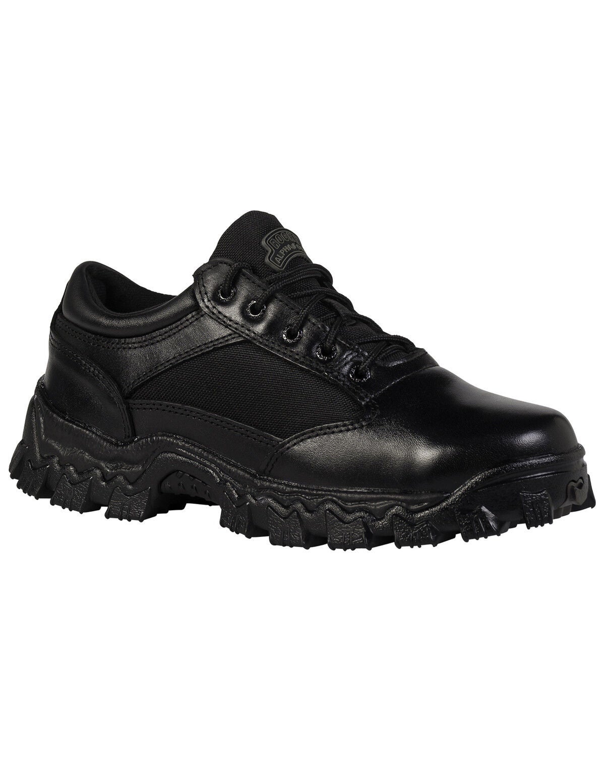 Rocky Men's AlphaForce Oxford Shoes - Round Toe, Black, hi-res