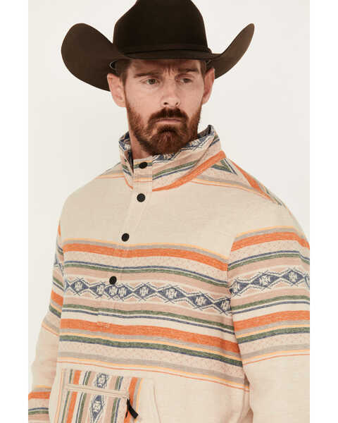 Image #2 - Rock & Roll Denim Men's Southwestern Striped Pullover, Natural, hi-res