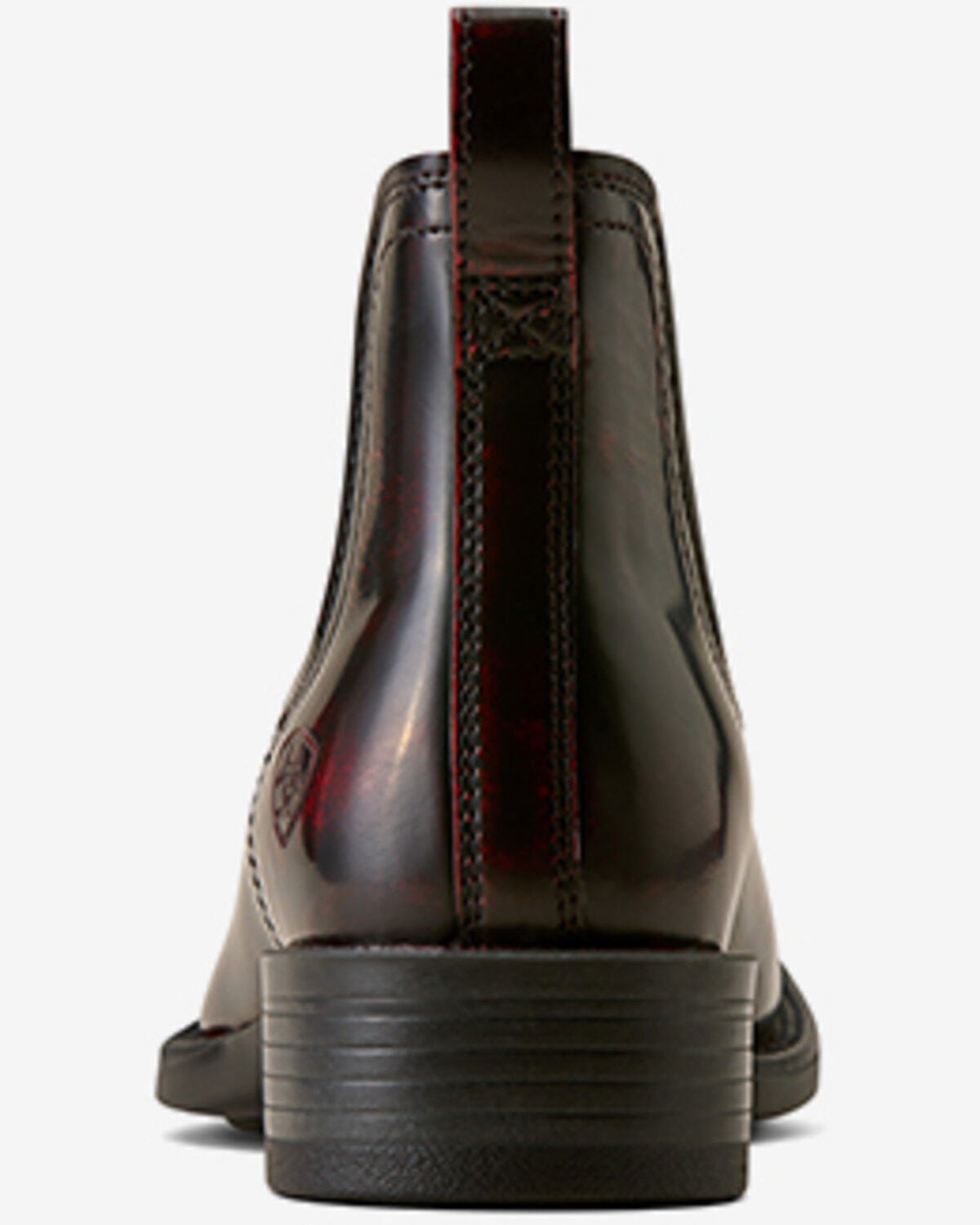 Image #3 - Ariat Men's Booker Chelsea Boots - Broad Square Toe, Red, hi-res