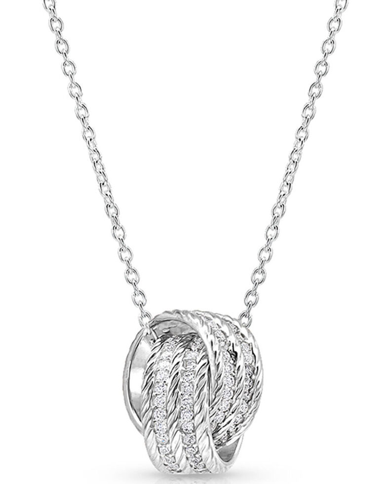 Montana Silversmiths Women's Forever Together Ring Necklace, Silver, hi-res