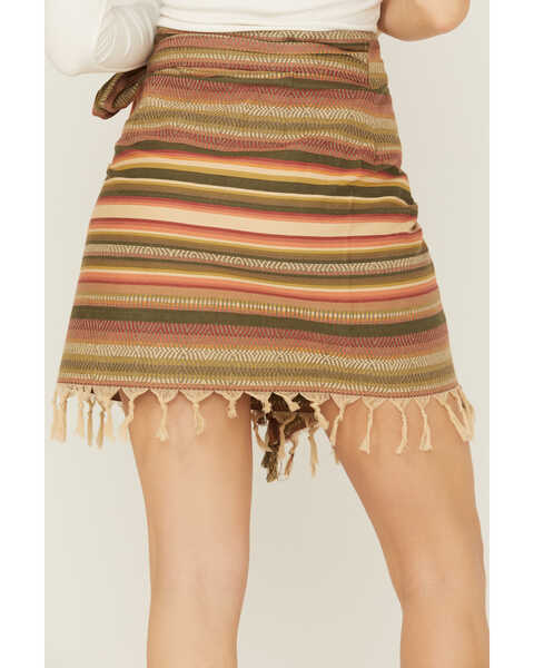 Image #3 - Tasha Polizzi Women's Monument Valley Serape Wrap Fringe Skirt, Multi, hi-res