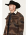 Image #2 - Cody James Men's Edward Southwestern Print Wool Sherpa Lined Jacket, Chocolate, hi-res