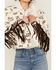 Image #3 - Panhandle Women's Conversation Print Fur Fringe Jacket, Cream, hi-res