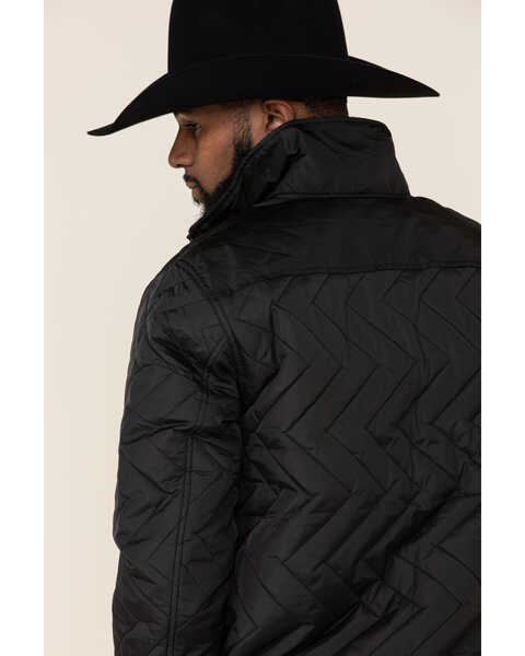 Kimes Ranch Men's Black Skink Quilted Shirt Jacket , Black, hi-res