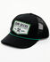 Image #1 - John Deere Men's Twill Mesh Back Trucker Cap, Black, hi-res