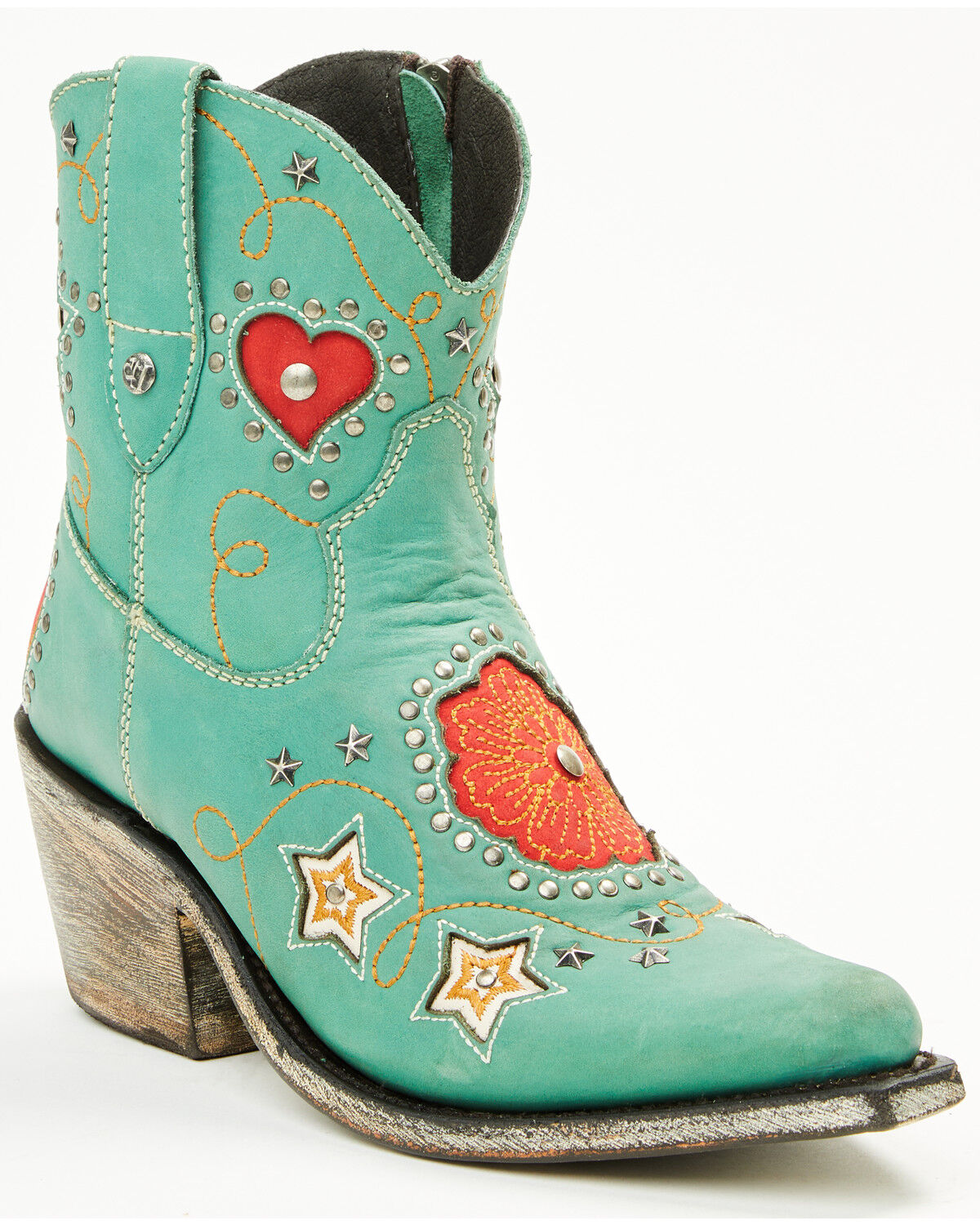 Image #1 - Liberty Black Women's Vegas Turquesa Booties - Snip Toe, Turquoise, hi-res