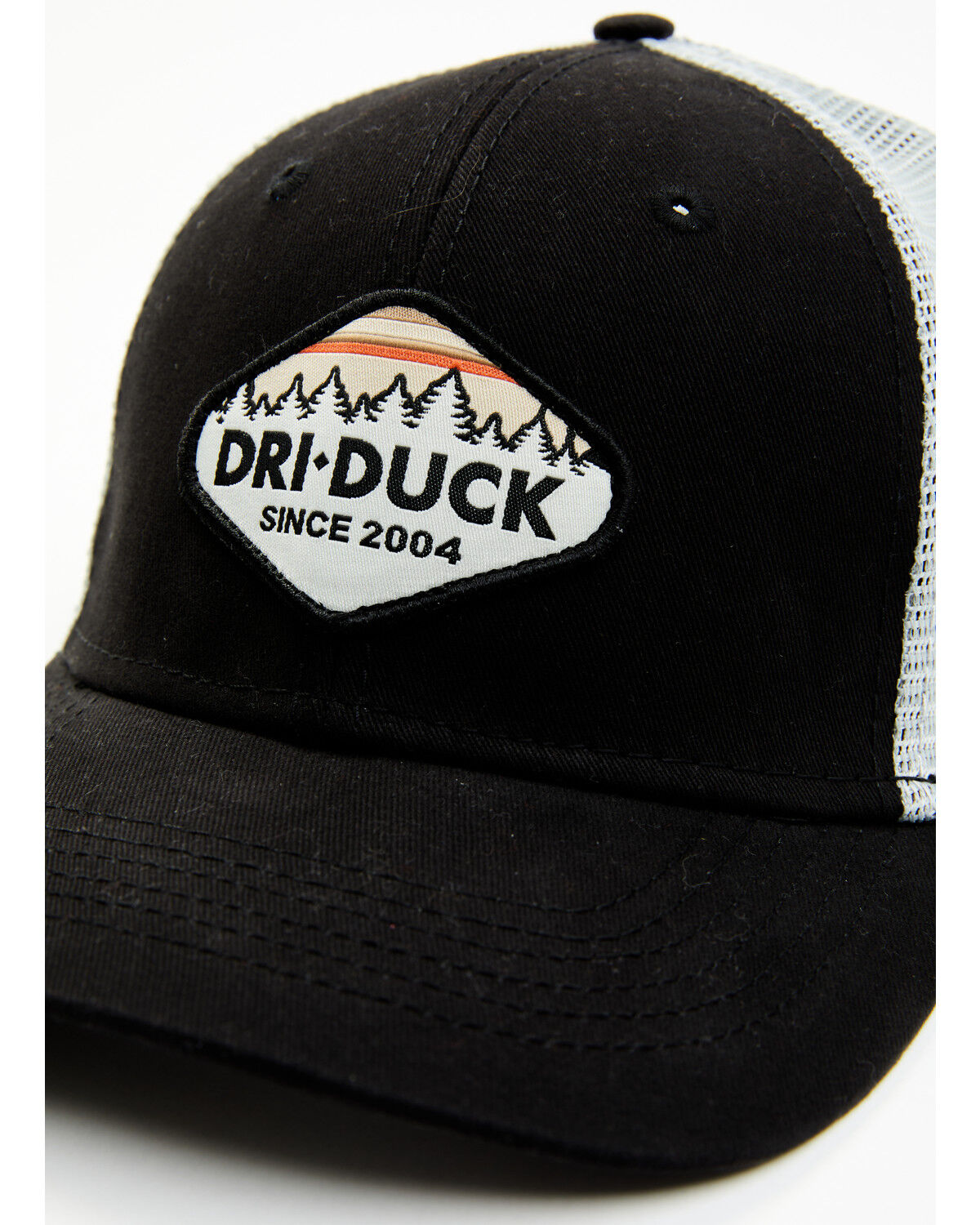 Image #2 - Dri-Duck Men's Hudson Tree Line Patch Ball Cap, Black, hi-res