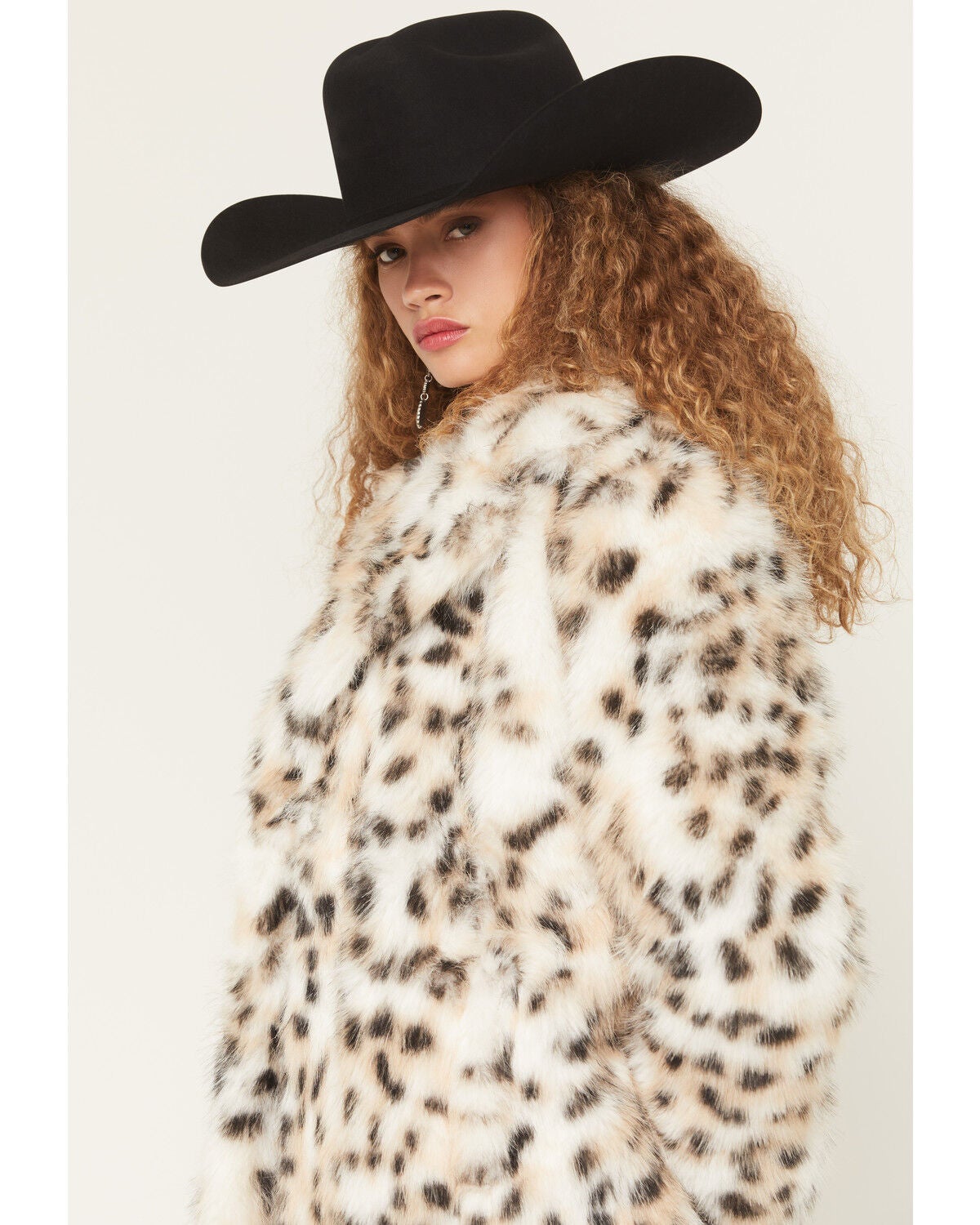 Shyanne Women's Peregrine Long Leopard Print Faux Fur Coat