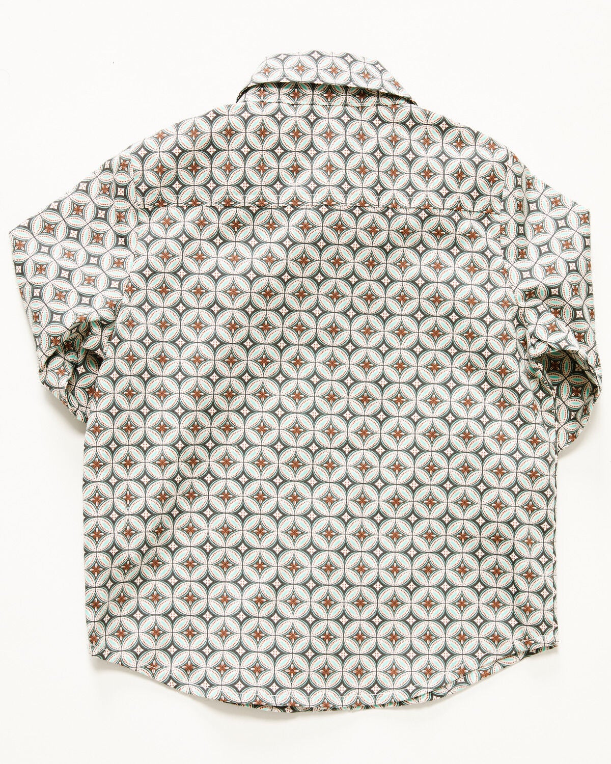 Image #3 - Cinch Infant Boys' Geo Print Long Sleeve Button-Down Western Shirt, Cream, hi-res