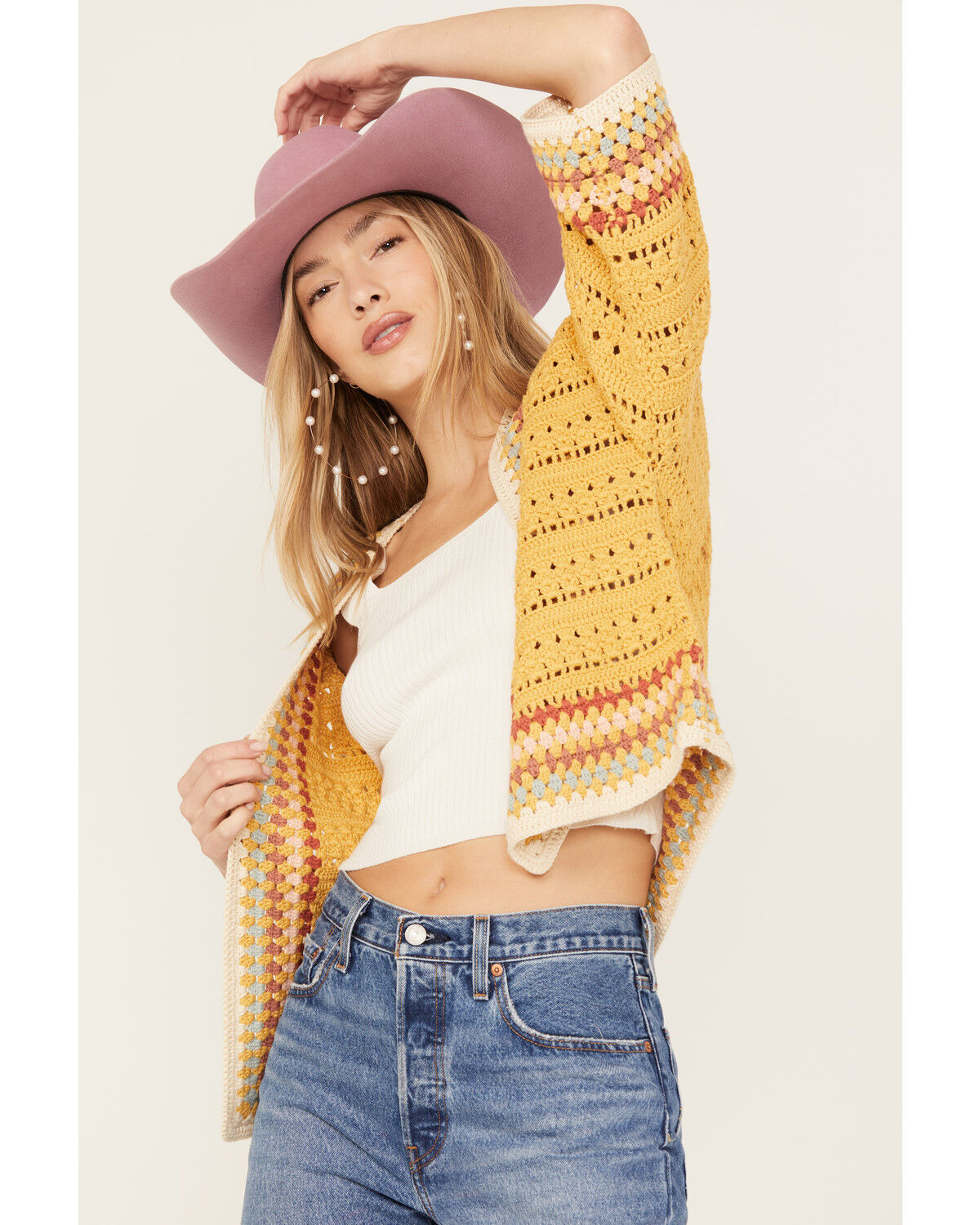 Image #1 - Driftwood Women's Caroline Crochet Cardigan , , hi-res