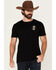 Image #2 - Moonshine Spirit&reg; Men's Eagle Skull Mexico Short Sleeve Graphic T-Shirt, Black, hi-res