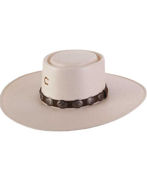 Image #1 - Charlie 1 Horse Women's Sierra Desert Shantung Straw Western Fashion Hat , Natural, hi-res
