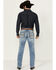 Image #3 - Cody James Men's Clover Leaf Wash Jackson Slim Straight Stretch Denim Jeans, Blue, hi-res