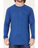 Image #3 - RANK 45® Men's Tornado Solid Performance Long Sleeve T-Shirt, Blue, hi-res
