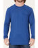 Image #3 - RANK 45® Men's Tornado Solid Performance Long Sleeve T-Shirt , Blue, hi-res