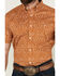 Image #3 - RANK 45® Men's Decker Geo Print Short Sleeve Performance Stretch Button-Down Western Shirt, Gold, hi-res