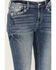 Image #4 - Grace In LA Women's Medium Wash Paisley Pocket Mid Rise Stretch Denim Jeans, Medium Wash, hi-res