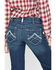 Ariat Women's R.E.A.L. Mid Rise Icon Stackable Straight Leg Jeans, Indigo, hi-res