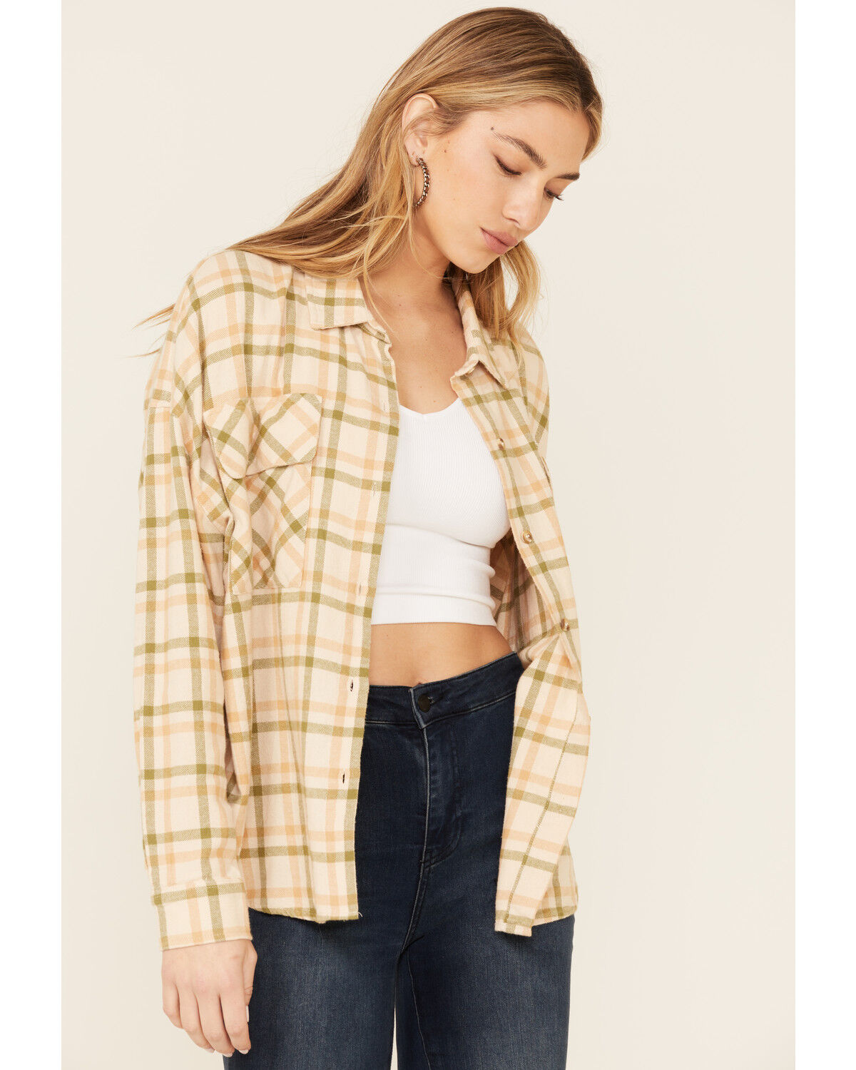 Womens brown flannel Clearance