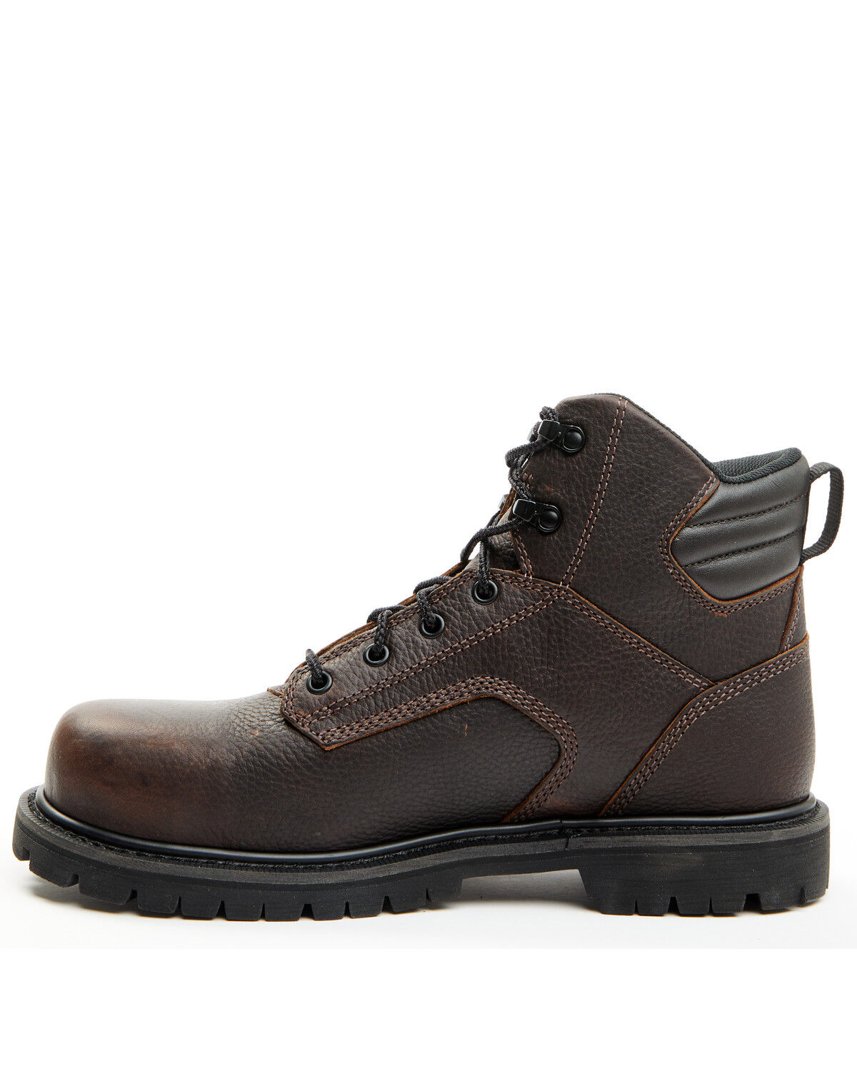 Image #3 - Hawx Men's 6" Lace-Up Work Boots - Steel Toe, Brown, hi-res