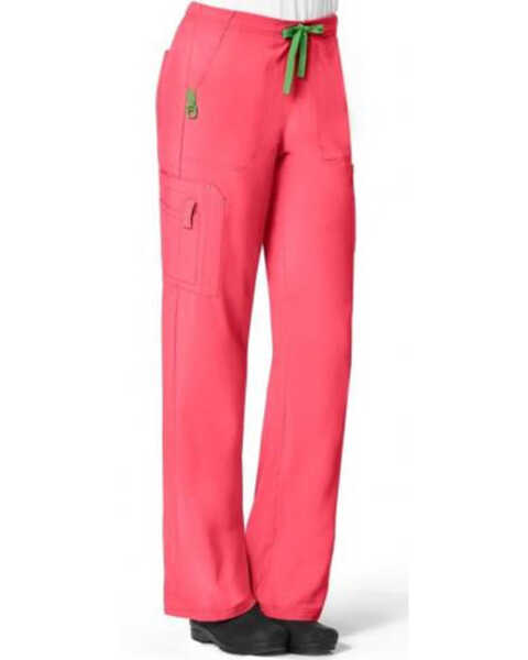Carhartt Women's Utility Flex Cargo Scrub Pants, Pink, hi-res