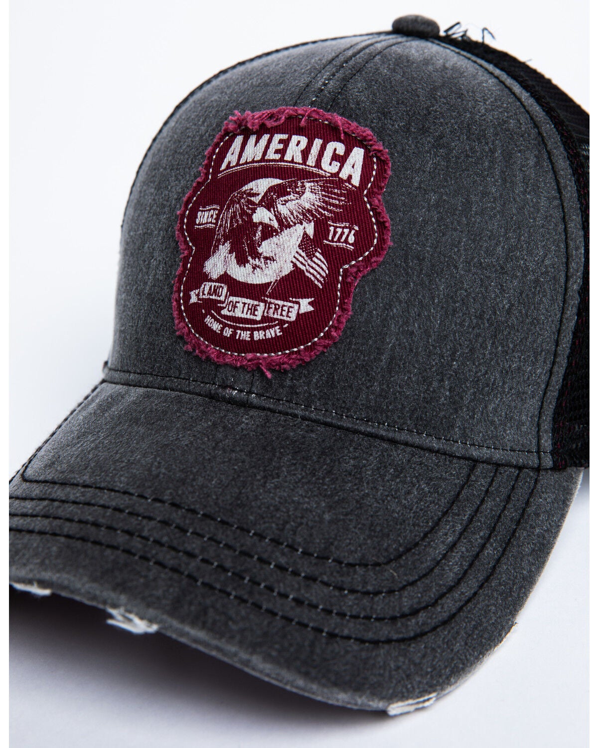 Image #6 - Cody James Men's Americana Patch Ball Cap, Grey, hi-res