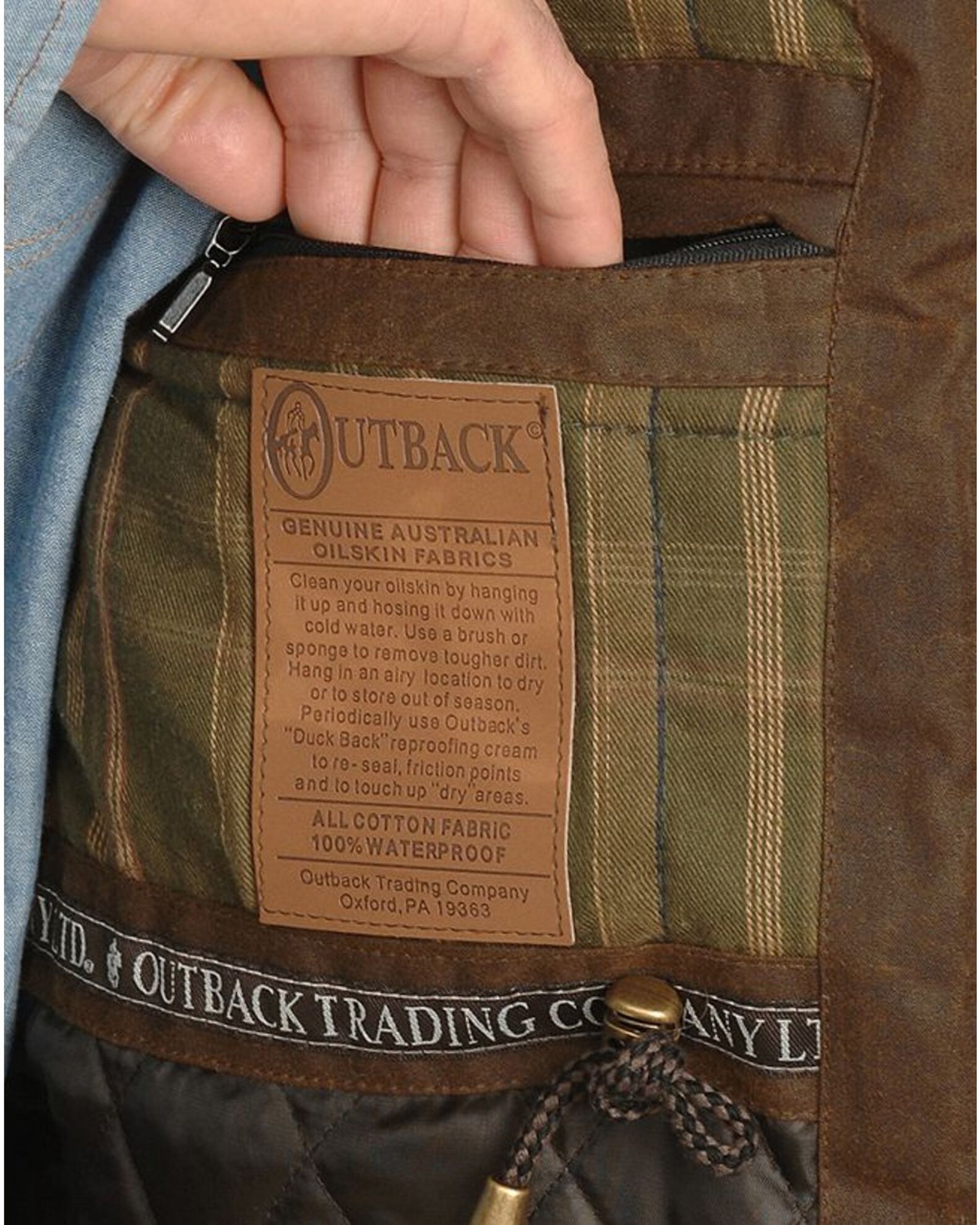 Outback Trading Co Men s Deer Hunter Oilskin Vest Country Outfitter