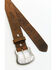 Image #2 - Cody James Men's Floral Embossed Leather Belt, Brown, hi-res