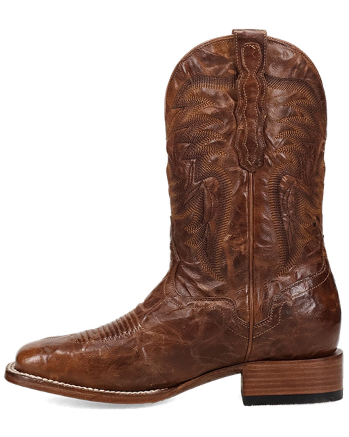 Image #3 - El Dorado Men's Crunch Western Boots - Broad Square Toe, Rust Copper, hi-res