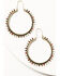Image #2 - Shyanne Women's Gold Multicolored Beaded Hoop Dreamcatcher Earrings, Gold, hi-res