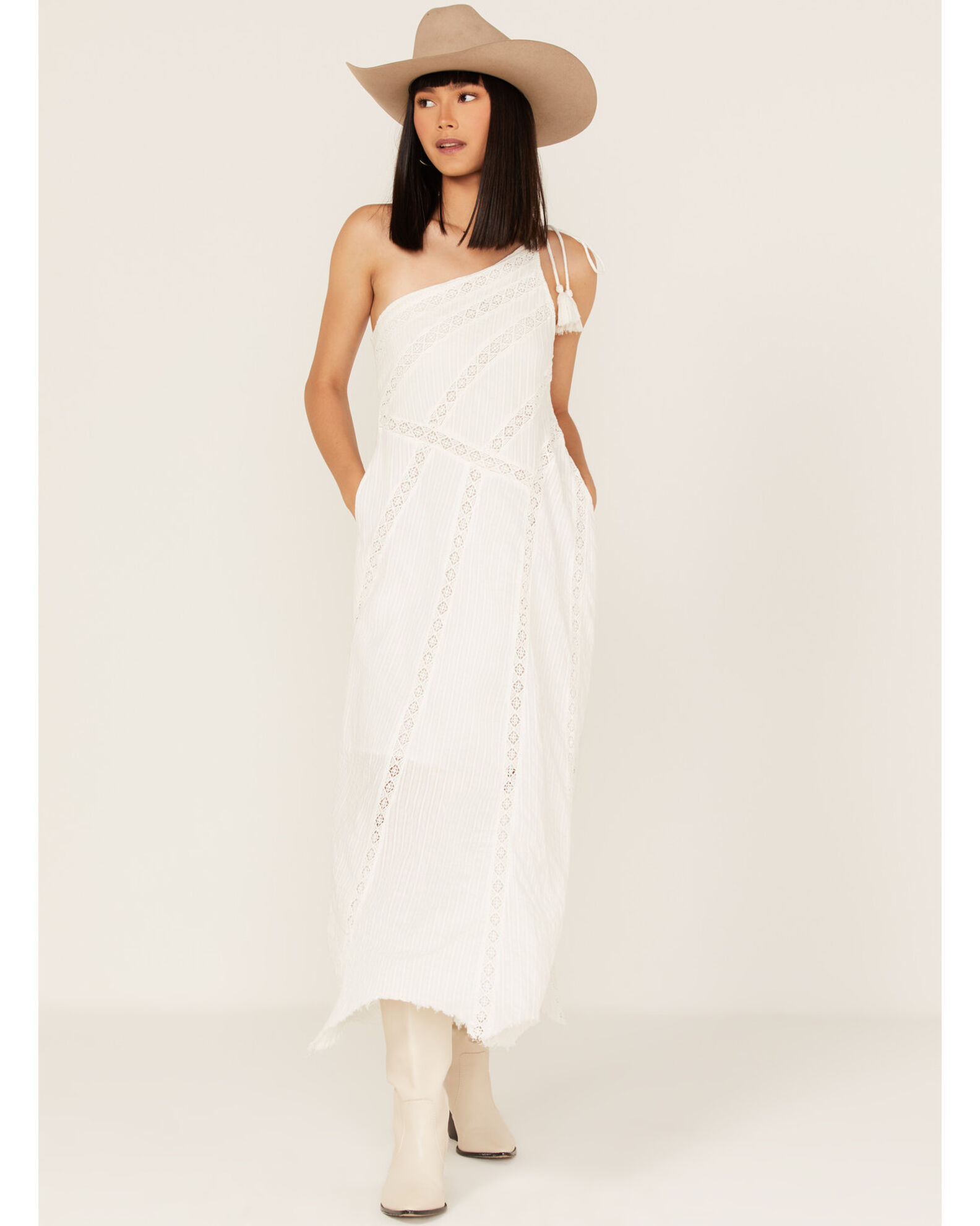 Free people one shoulder dress deals