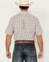 Image #4 - Ariat Men's Wrinkle Free Sage Plaid Print Shirt Sleeve Button-Down Western Shirt - Tall , Peach, hi-res