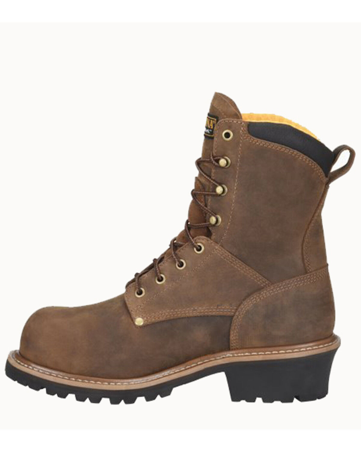 Image #2 - Carolina Men's Poplar Logger Boots - Soft Toe, Brown, hi-res