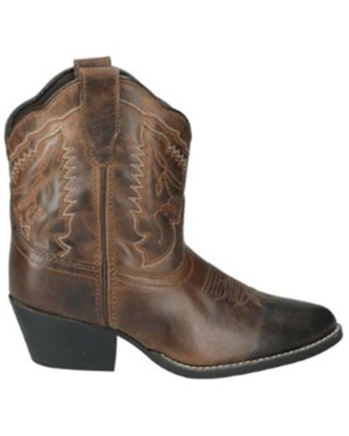 Image #2 - Smoky Mountain Women's Daisy Distressed Western Boots - Round Toe, Brown, hi-res