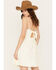 Image #4 - Molly Bracken Women's Lace Button Down Sleeveless Mini Dress, Ivory, hi-res