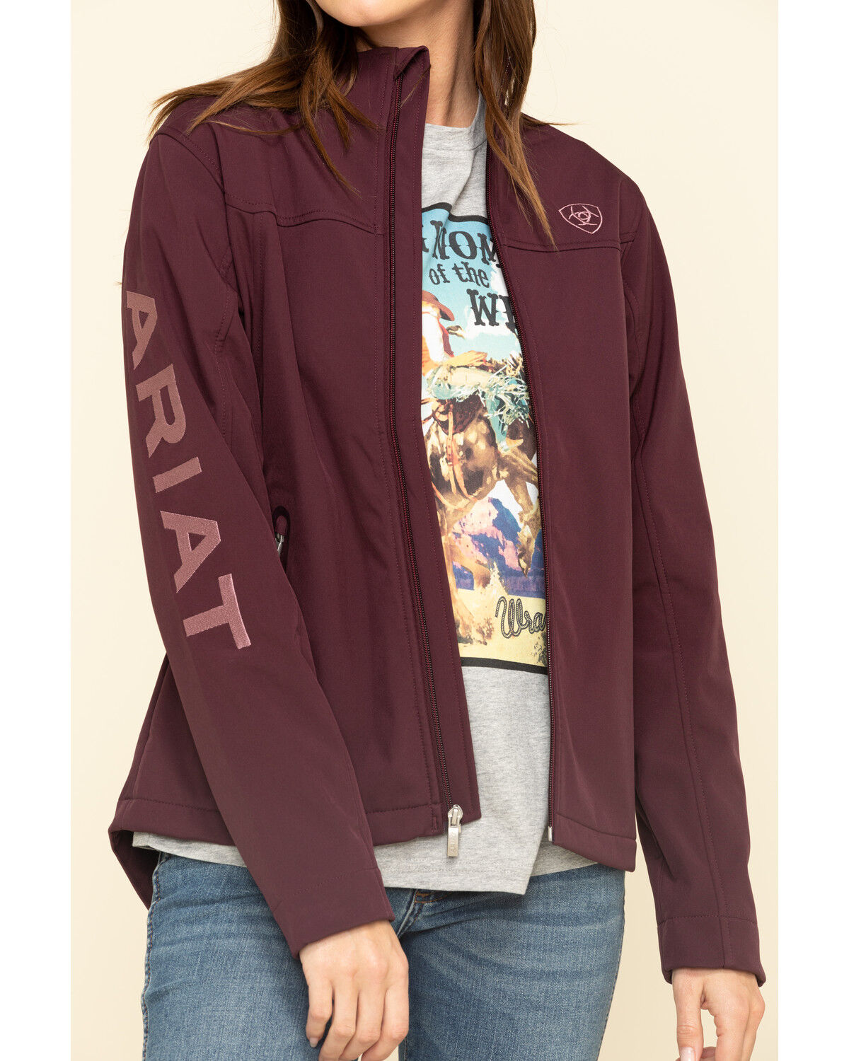 Ariat women's maroon softshell team clearance