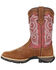 Image #3 - Durango Women's Red Western Boots - Square Toe, Brown, hi-res