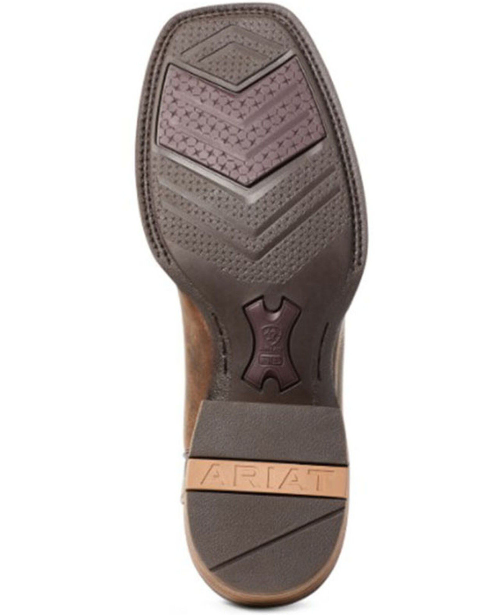 Image #5 - Ariat Men's Rover Rustic Western Performance Boots - Broad Square Toe, Brown, hi-res