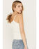 Image #5 - Cleo + Wolf Women's Rib Knit Henley Tank, Cream, hi-res