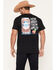 Image #1 - Coors Men's Busch How About Them Apples Short Sleeve Graphic T-Shirt, Black, hi-res