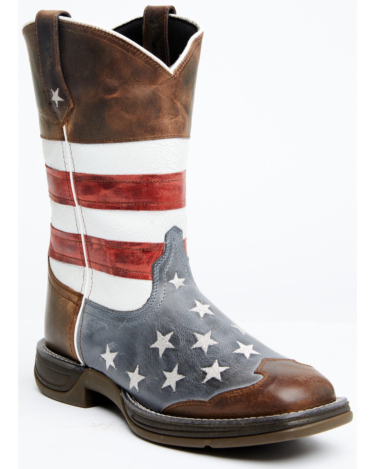 Laredo Men's Hancock Western Boots - Broad Square Toe, Brown, hi-res