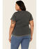 Panhandle Women's Thyme Rodeo Tour Graphic Tee - Plus , Charcoal, hi-res