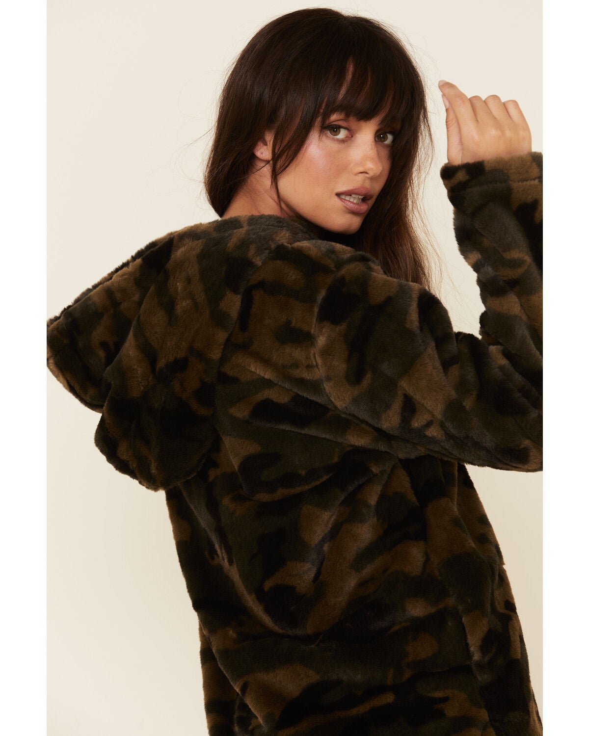 Katydid Women's Green Camo Plush 1/2 