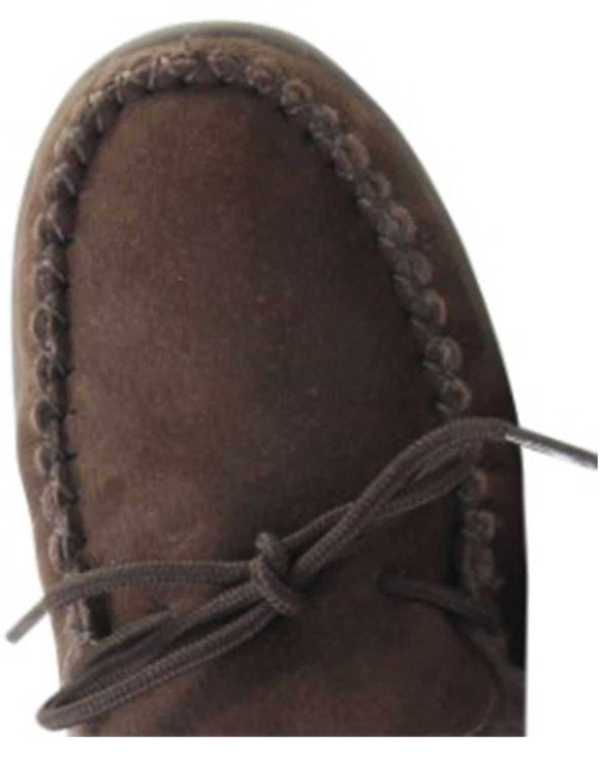 Image #5 - Superlamb Men's Deluxe Slippers - Moc Toe, Dark Brown, hi-res