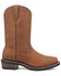 Image #2 - Dan Post Men's Las Cruces Waterproof Performance Boots - Broad Square Toe, Brown, hi-res