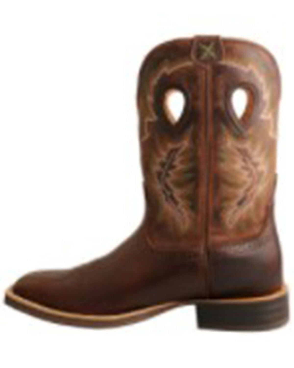 Image #3 - Twisted X Men's Ruff Stock Performance Western Boots - Square Toe, Dark Brown, hi-res
