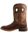 Image #3 - Twisted X Men's Ruff Stock Performance Western Boots - Square Toe, Dark Brown, hi-res
