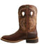 Image #3 - Twisted X Men's Brown Ruff Stock Western Boots - Square Toe, Dark Brown, hi-res