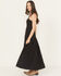 Image #2 - Revel Women's Solid One Shoulder Midi Dress, Black, hi-res